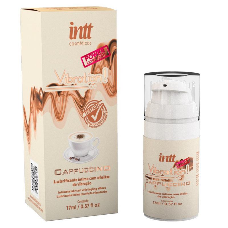 Gel Beijável Vibration Power Extra Forte Cappuccino - Intt - Gel
